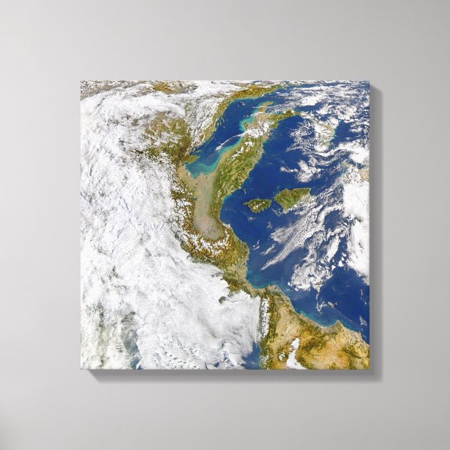 Lienzo Italia Y El Mar Adriático. (Anverso)