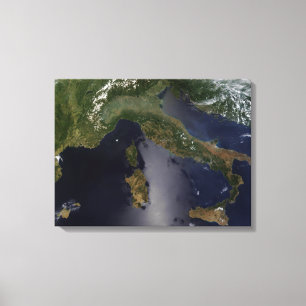Lienzo Italia y Francia suroriental