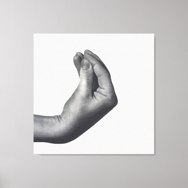 Lienzo  Italian Hand (Anverso)