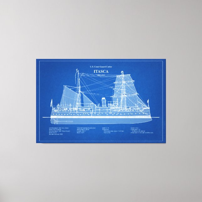 Lienzo Itasca de corte USCG - ABD (Anverso)