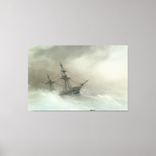 Lienzo Ivan Konstantinovich Aivazovsky - Barco en una tor