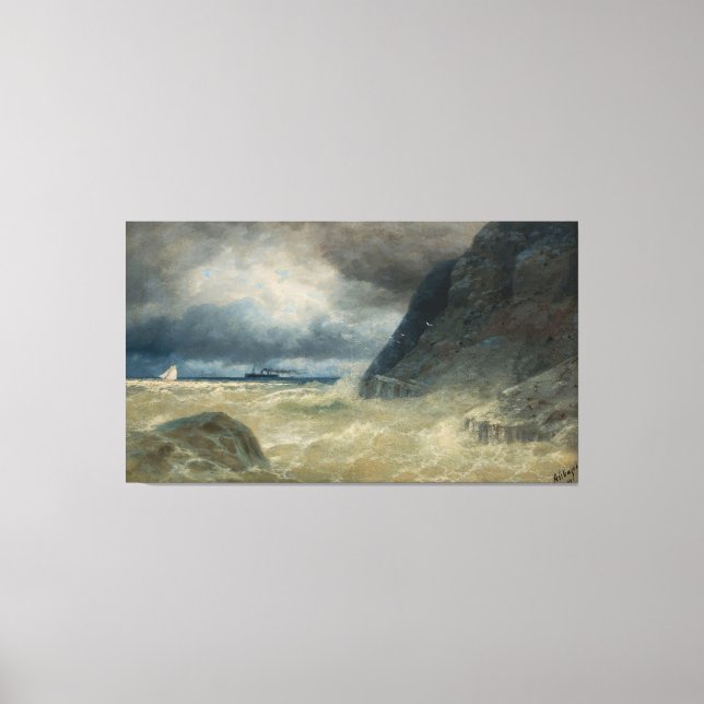 Lienzo Ivan Konstantinovich Aivazovsky - Mar  (Anverso)