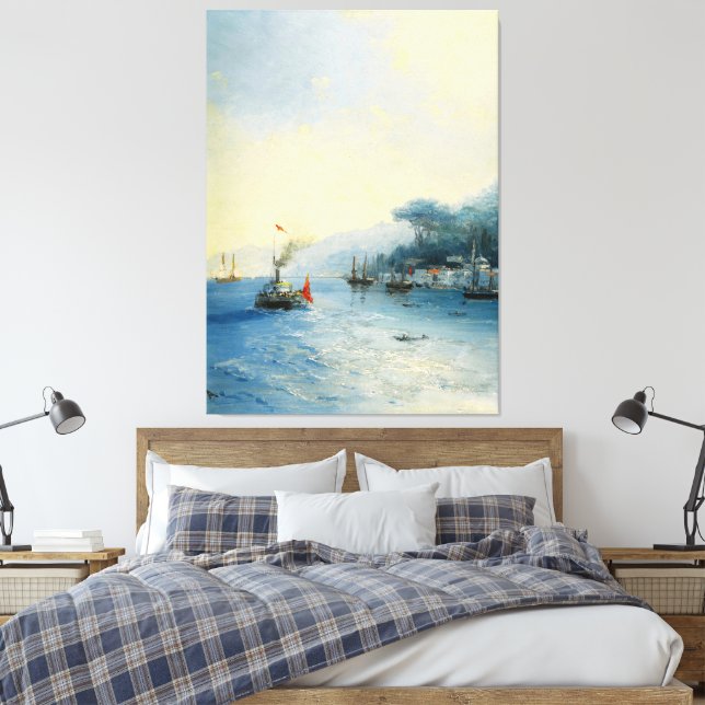 Lienzo Ivan Konstantinovich Aivazovsky - Shipping on the  (Insitu(Dormitorio))