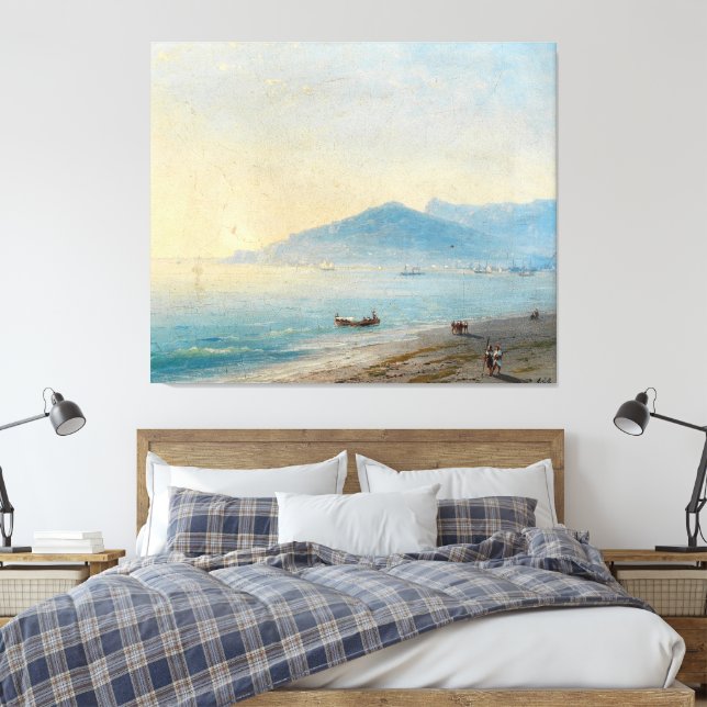 Lienzo Ivan Konstantinovich Aivazovsky - The Bay of Naple (Insitu(Dormitorio))