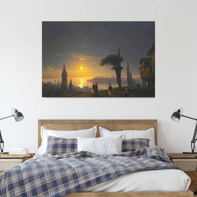 Lienzo Ivan Konstantinovich Aivazovsky - The Disembarkati (Insitu(Dormitorio))