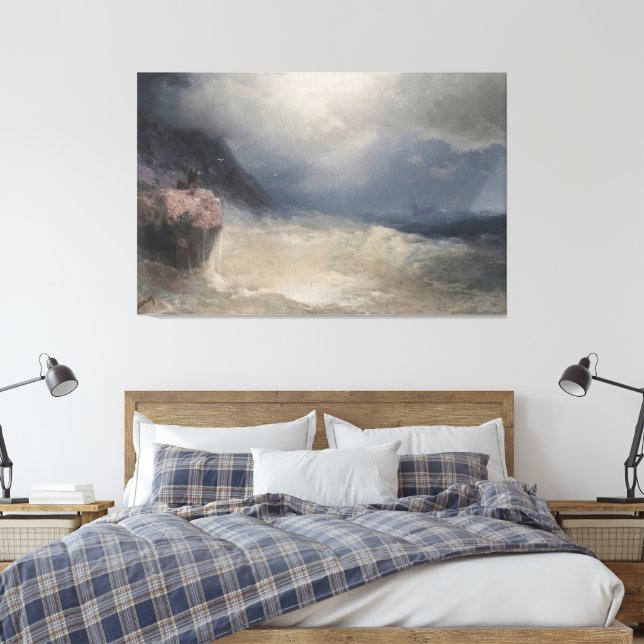 Lienzo Ivan Konstantinovich Aivazovsky - The Survivor (Insitu(Dormitorio))