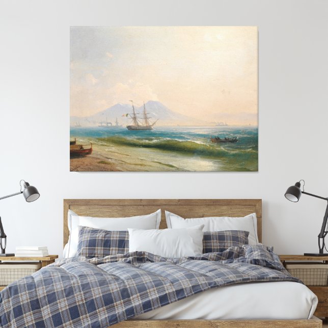 Lienzo Ivan Konstantinovich Aivazovsky - View of Mount  (Insitu(Dormitorio))