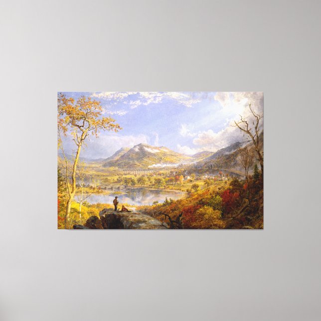 Lienzo J. F. CROPSEY Starrucca Viaduct, Pennsylvania 1865 (Anverso)