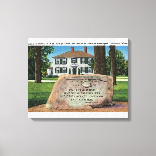 Lienzo J. Harrington House, Village Green (Anverso)