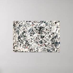 Lienzo J. P. BLANCO, NEGRO, AZUL y ROJO sobre BLANCO 1948
