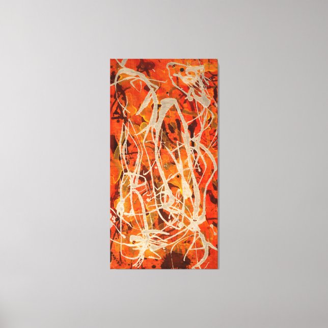 LIENZO J. P. - COMPOSICIÓN VERTICAL ROJA 5 - 1950 - (Anverso)