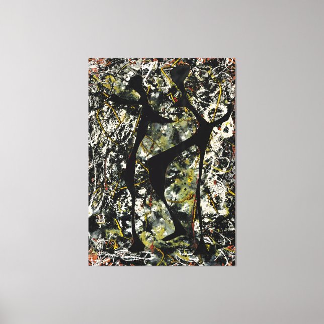 Lienzo J. P. - DANZA RHYTHMICAL - 1948 - Pintura de acció (Anverso)