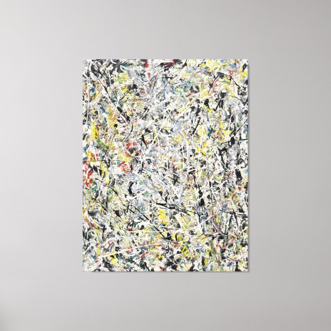 Lienzo J. P. - LUZ BLANCA - 1954 - Pintura de acción - (Anverso)