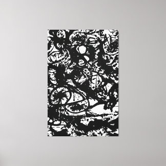 Lienzo J. P. - NEGRO Y BLANCO Número 6 - 1951 -Abstract-