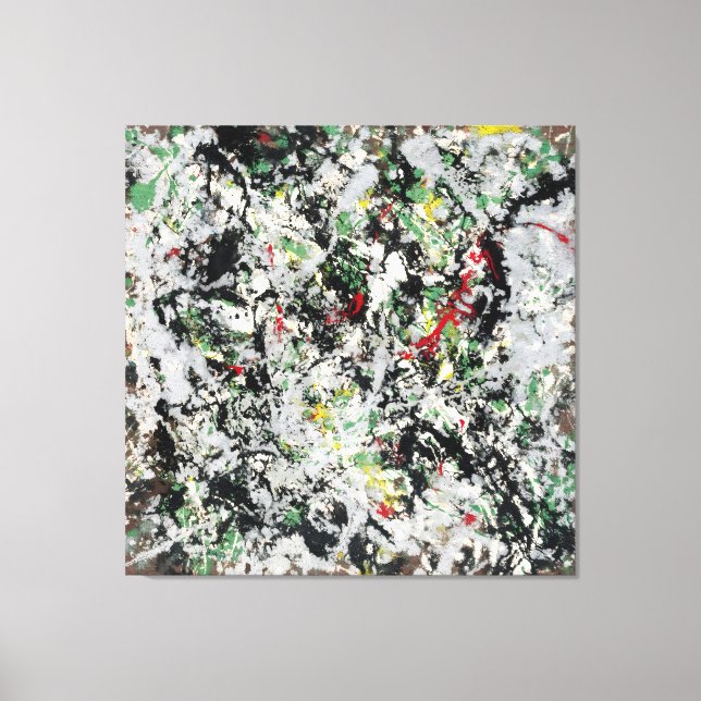 Lienzo J. P. - Número 12 - 1950 - Pintura de acción - (Anverso)