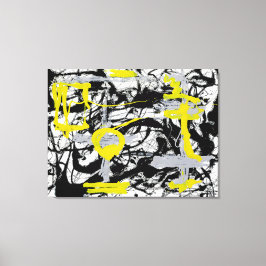 Lienzo J. P. - Número 12A Amarillo, Gris, Negro - 1948 -