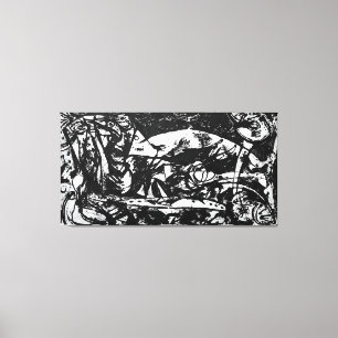 Lienzo J. P. - NÚMERO 14 - 1951 - Pourings negros -