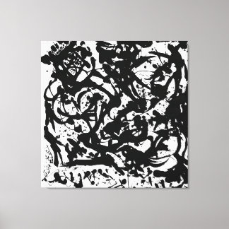 Lienzo J. P. - NÚMERO 17 - 1951 - Pourings negros -