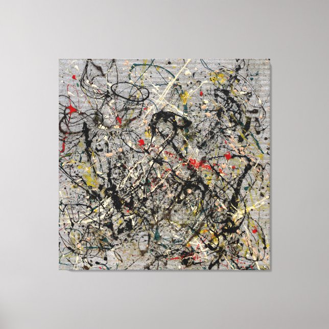 Lienzo J. P. - Número 18 - 1950 - Pintura de acción - (Anverso)