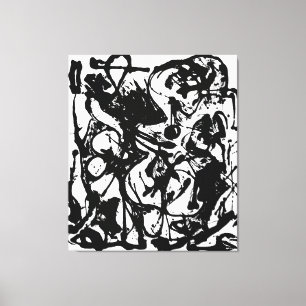 Lienzo J. P. - NÚMERO 19 - 1951 - Pourings negros -