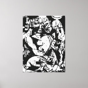 Lienzo J. P. - NÚMERO 22 - 1951 - Pourings negros -