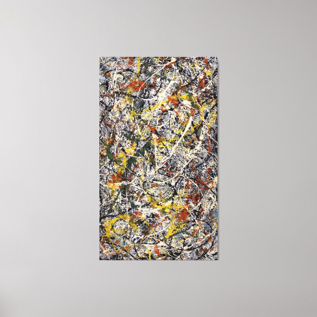 Lienzo J. P. - Número 3 TIGER - 1949 - Pintura de acción (Anverso)