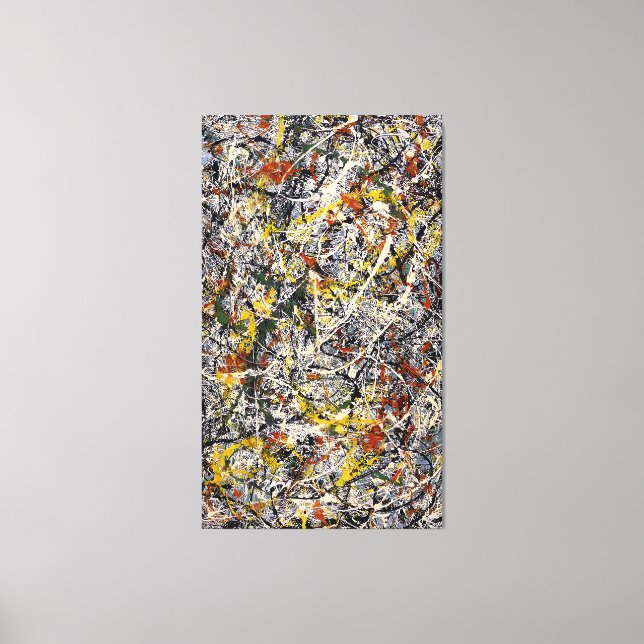 Lienzo J. P. - Número 3 TIGER - 1949 - Pintura de acción (Anverso)