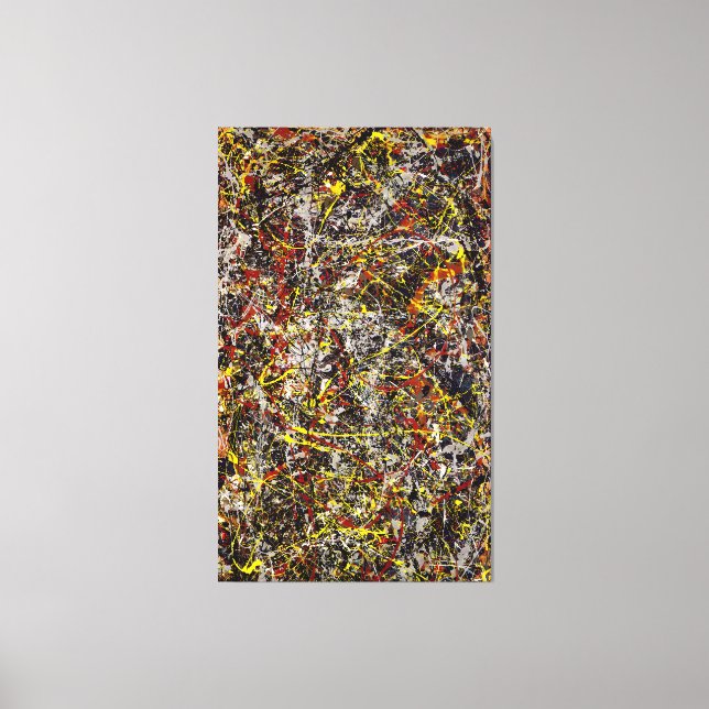 Lienzo J. P. - Número 5 - 1948 - Pintura de acción - (Anverso)