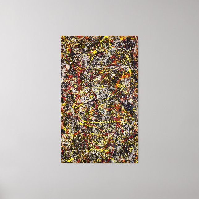 Lienzo J. P. - Número 5 - 1948 - Pintura de acción - (Anverso)