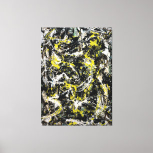 Lienzo J. P. - NÚMERO 5 - 1950 - Pintura de acción -