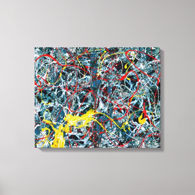 Lienzo J. P. - Número 6 - Azul, Rojo y Amarillo - 1948 (Anverso)