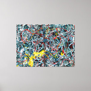 Lienzo J. P. - Número 6 - Azul, Rojo y Amarillo - 1948