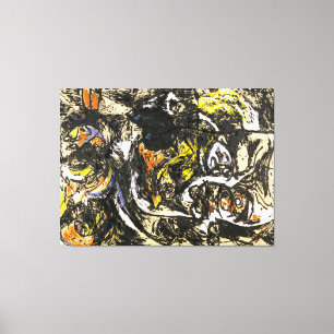 Lienzo J. P. - NÚMERO 8 - 1952 - Pourings negros -