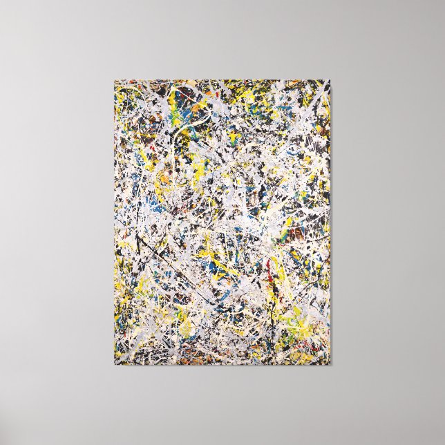 Lienzo J. P. - Número 9 - 1949 - Pintura de acción - (Anverso)