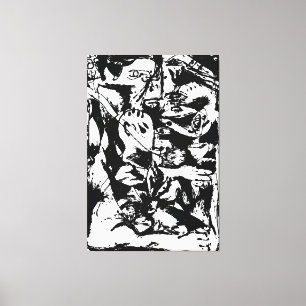 Lienzo J. P. - NÚMERO 9 - 1951 - Pourings negros -
