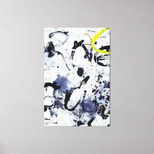 Lienzo J. P. - PLATA Y NEGRO I - 1950 - Abstracto -