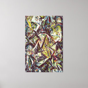 Lienzo J. P. - REINA ATRIBULADA - 1945 - Abstracto -