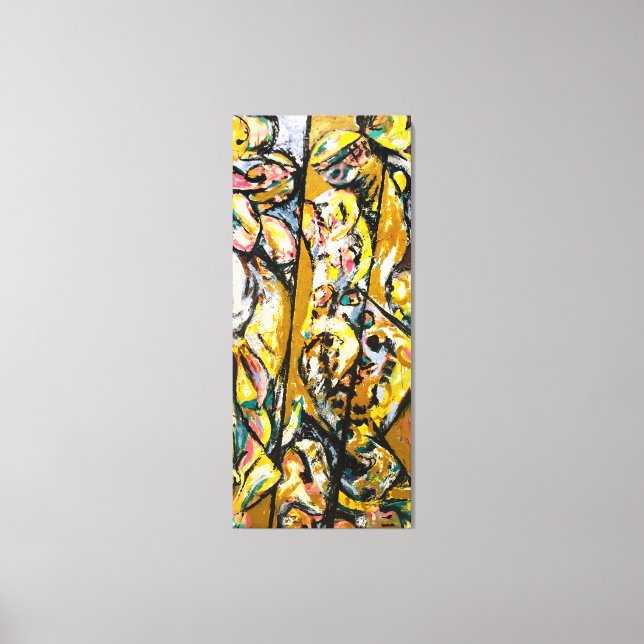 Lienzo J. P. - RITUAL - 1953 - Expressionismo abstracto - (Anverso)