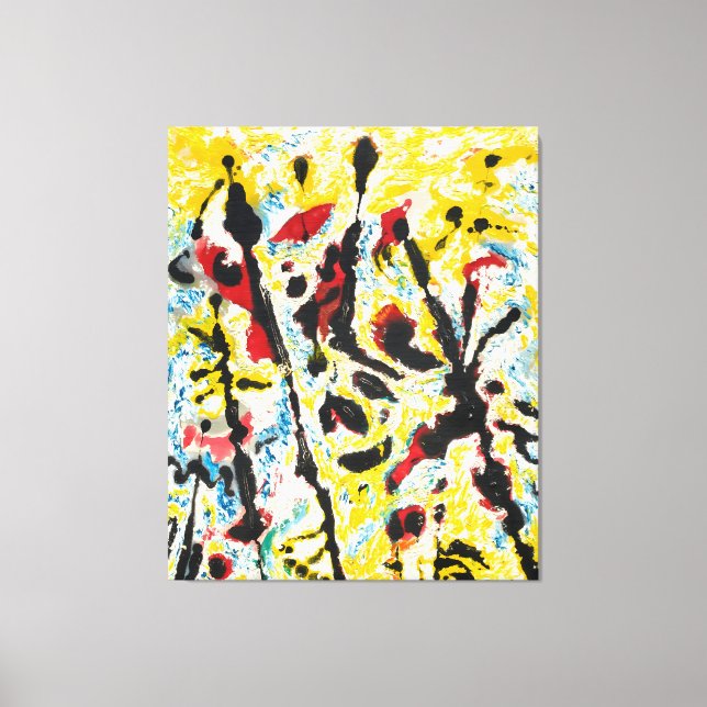 Lienzo J. P. - VIBRACIONES DE LA LUNA - c. 1953-1955 - Re (Anverso)