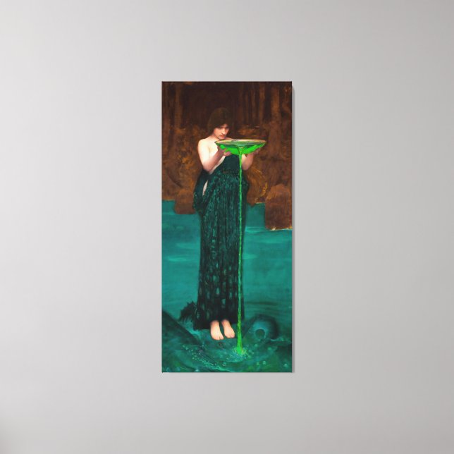 LIENZO J. W. WATERHOUSE - CIRCE INVIDIOSA - 1892 (Anverso)