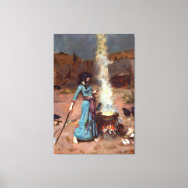 LIENZO J. W. WATERHOUSE - EL CÍRCULO MÁGICO - 1886 -