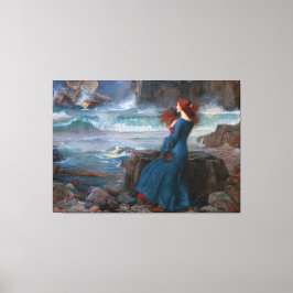 LIENZO J. W. WATERHOUSE - MIRANDA (EL TEMPEST) - 1916 -