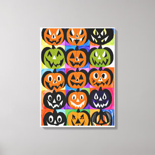 Lienzo Jack-o-Lanterns de Halloween
