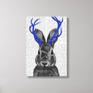 Lienzo Jackalope con las Antillas Azules