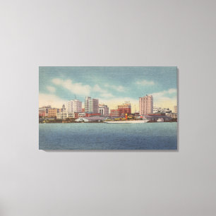 Lienzo Jacksonville, FL - vista del frente y del