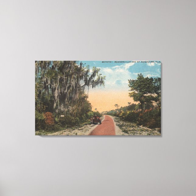 Lienzo Jacksonville, Florida - Vista de John Anderson (Anverso)