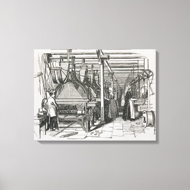 Lienzo Jacquard Power Looms (grabación) (Anverso)