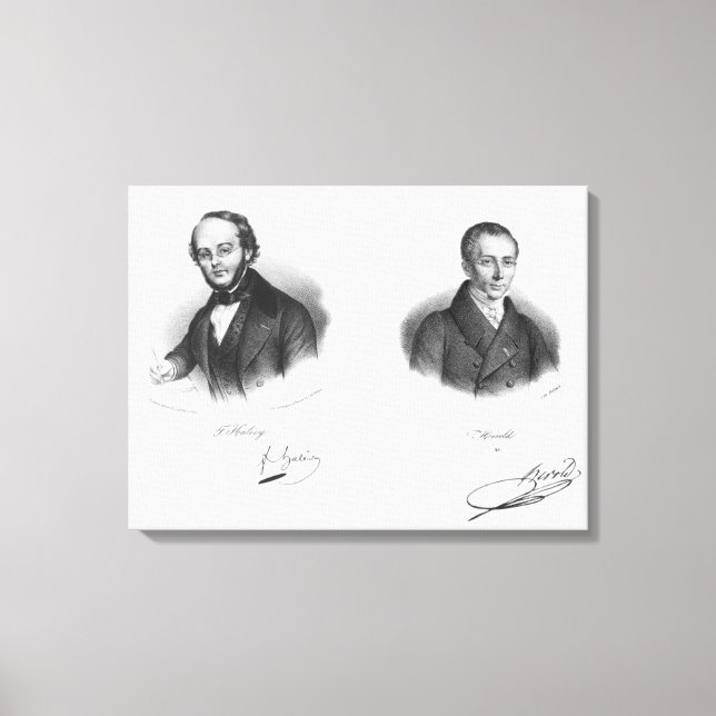 Lienzo Jacques Fromental Halevy y Ferdinand Herold (Anverso)