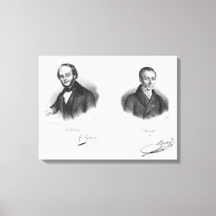 Lienzo Jacques Fromental Halevy y Ferdinand Herold