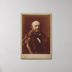 Lienzo Jacques Offenbach (1819-80), compositor alemán,